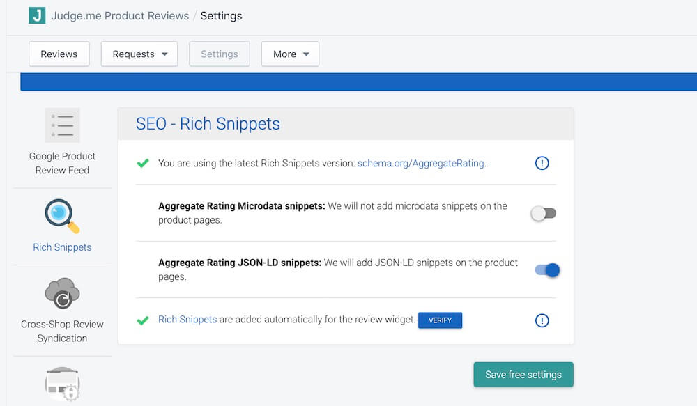 json ld aggregate rating rich snippets